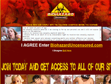 Tablet Screenshot of biohazarduncensored.com